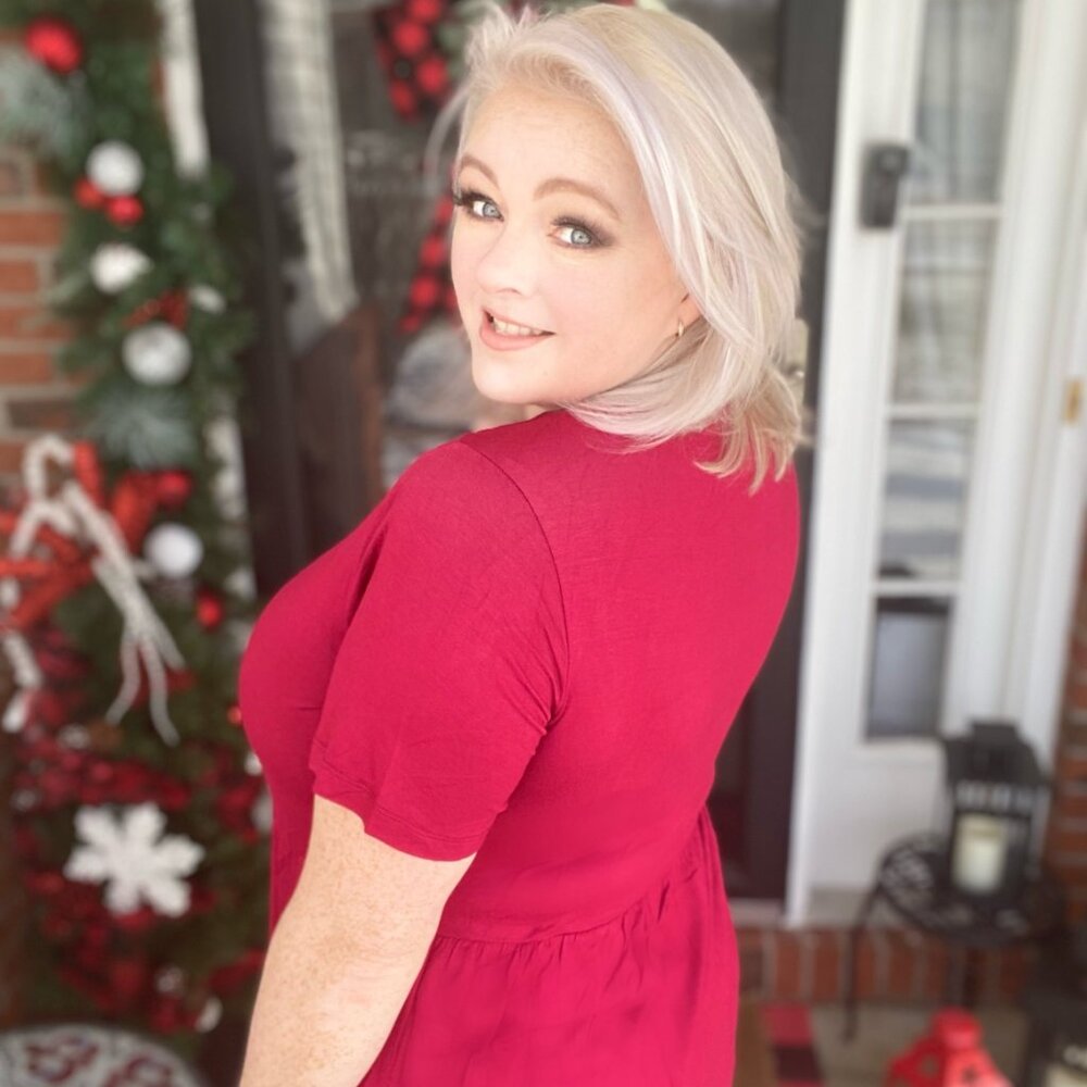 Sarah Ruffle Top - Cranberry - Picture 2 of 2